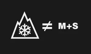 Symbol góry ze śnieżynką nie jest równy oznaczeniu M+S.